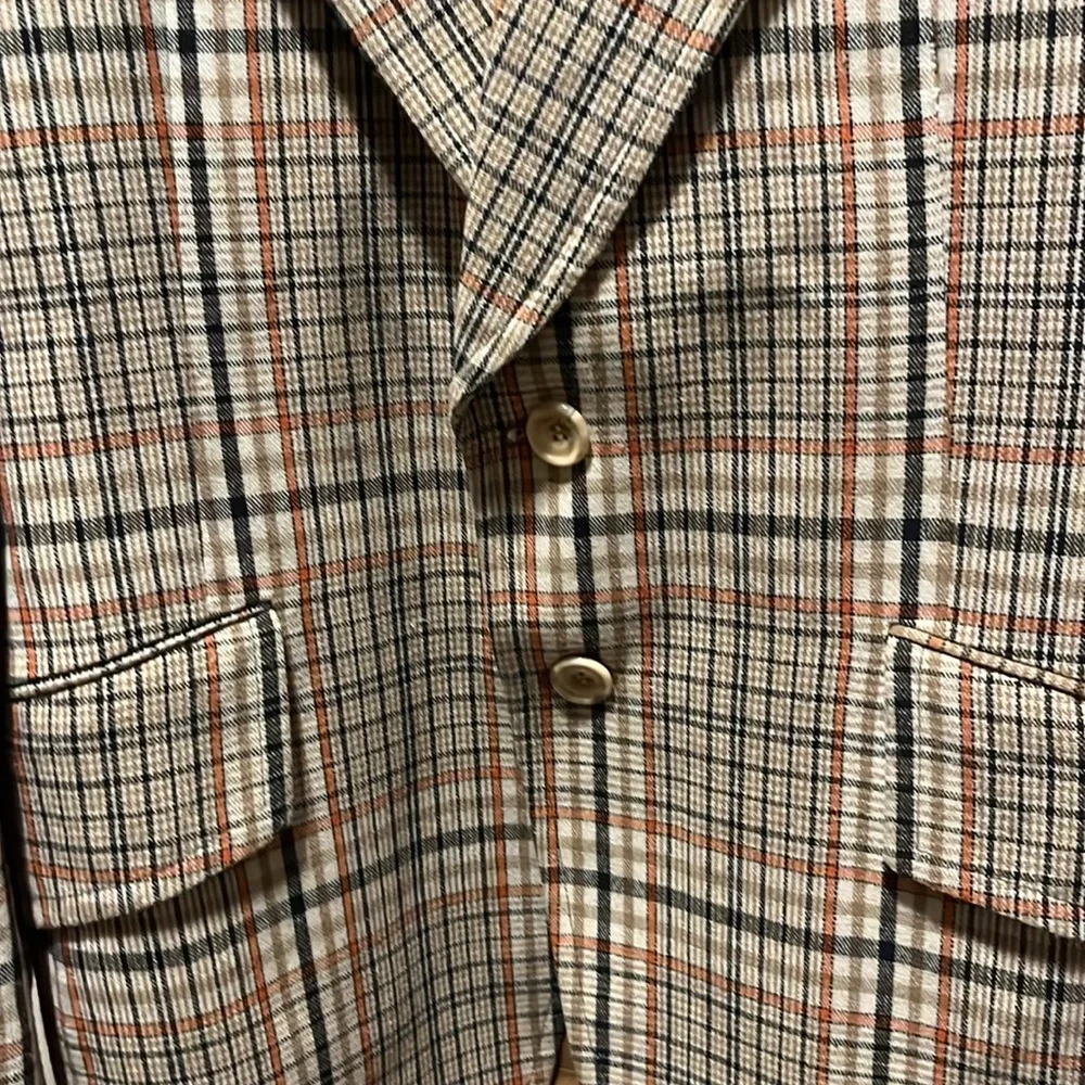 Vintage Park Row Plaid Blazer